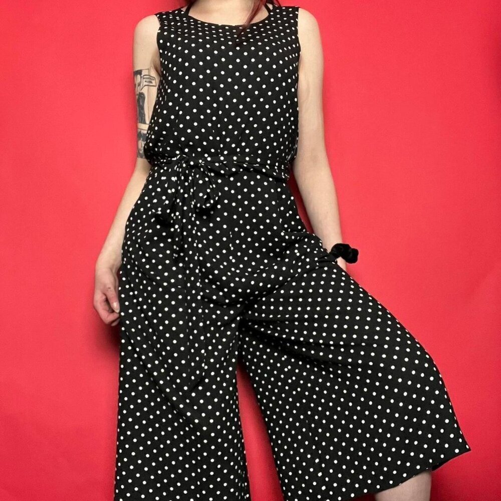 Vince camuto / Black and white polka dot jumpsuit 🖤🤍​​​​​